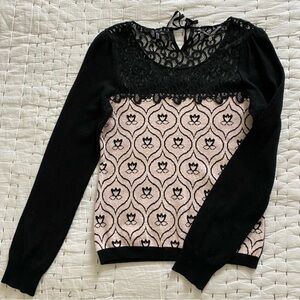 Anthropologie Victorian Pullover Sweater Size M